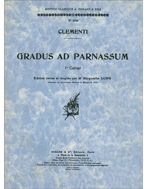 GRADUS AD PARNASSUM VOLUME 1 - CLEMENTI