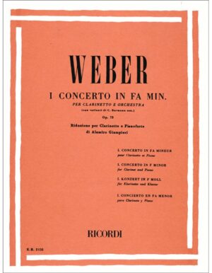 I CONCERTO IN FA MINORE OPUS 73 - WEBER