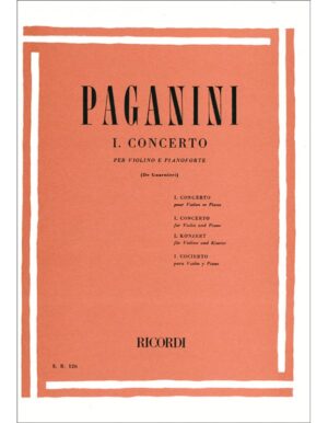 I CONCERTO PER VIOLINO E PIANOFORTE - PAGANINI