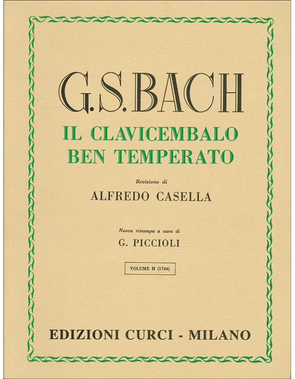 IL CLAVICEMBALO BEN TEMPERATO VOLUME II - BACH