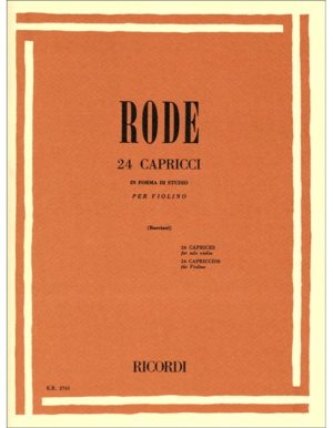 24 CAPRICCI IN FORMA DI STUDIO PER VIOLINO - RODE