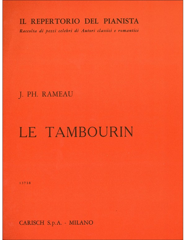 IL REPERTORIO DEL PIANISTA LE TAMBOURIN - RAMEAU