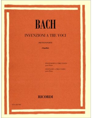 INVENZIONI A TRE VOCI PER PIANOFORTE - BACH