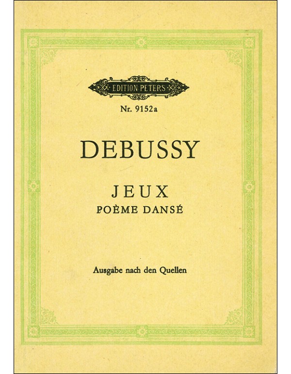 JEUX POEME DANSE - C. DEBUSSY