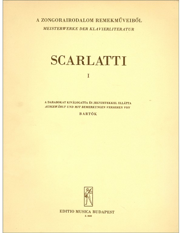 KLAVIERLITERATUR VOLUME I - SCARLATTI