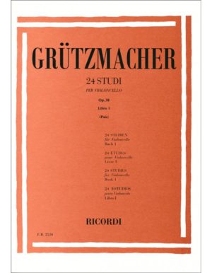24 STUDI PER VIOLONCELLO OPUS 38 LIBRO I - GRUTZMACHER