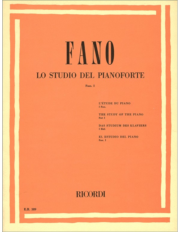 LO STUDIO DEL PIANOFORTE FASC. I - FANO