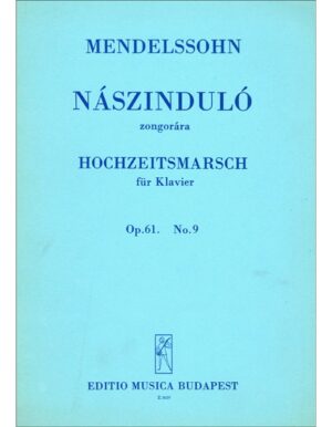 MARCIA NUNZIALE PER PIANOFORTE OP.61 N.9 - MENDELSSOHN