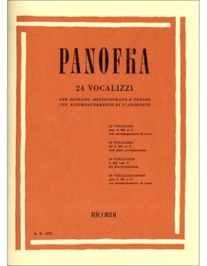 24 VOCALIZZI PER SOPRANO MEZZOSOPRANO O TENORE - PANOFKA