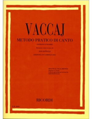 METODO PRATICO DI CANTO +CD SOPRANO O TENORE - VACCAJ