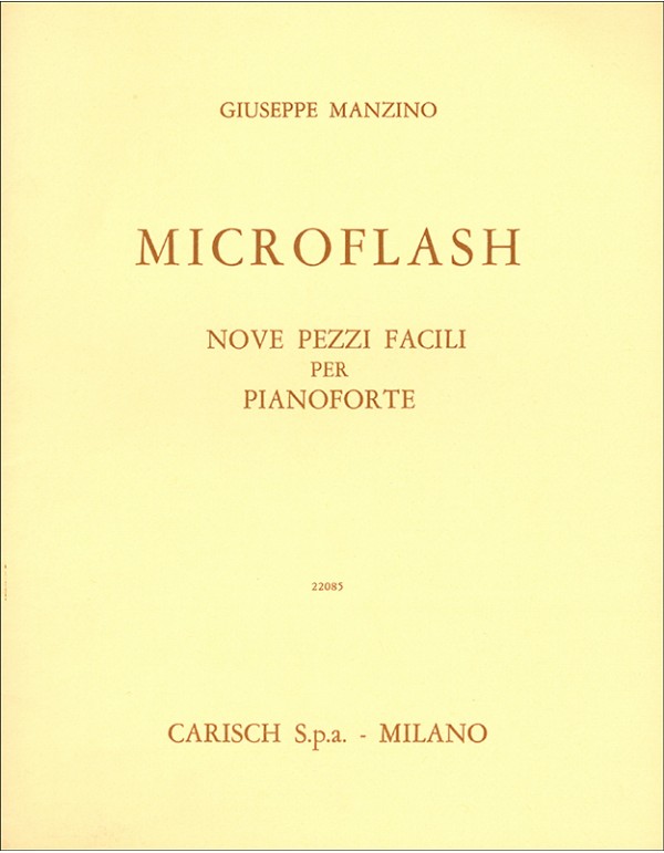 MICROFLASH PER PIANOFORTE - MANZINO