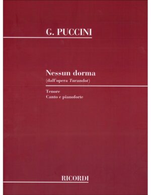 NESSUN DORMA CANTO E PIANOFORTE - PUCCINI