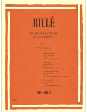 NUOVO METODO PER CONTRABBASSO PARTE I CORSO IV - BILLE
