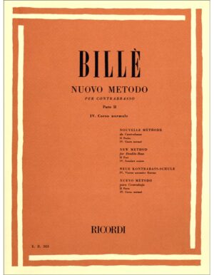 NUOVO METODO PER CONTRABBASSO PARTE II CORSO IV - BILLE