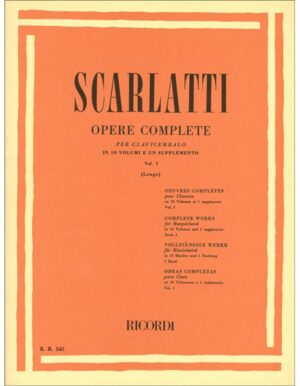 OPERE COMPLETE PER CLAVICEMBALO VOLUME 1 - SCARLATTI