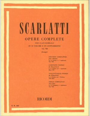 OPERE COMPLETE PER CLAVICEMBALO VOLUME 8 - SCARLATTI