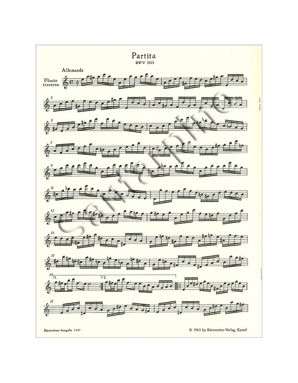 PARTITA IN A MINOR BWV 1013 - BACH