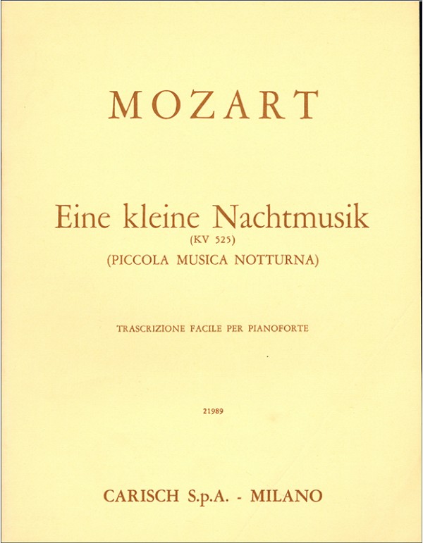 PICCOLA MUSICA NOTTURNA KV 525 - MOZART
