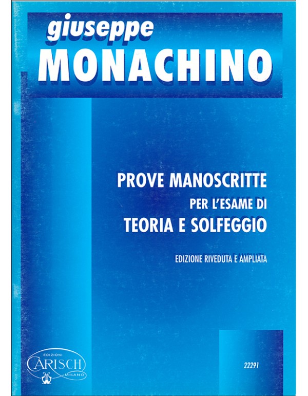 PROVE MANOSCRITTE - MONACHINO