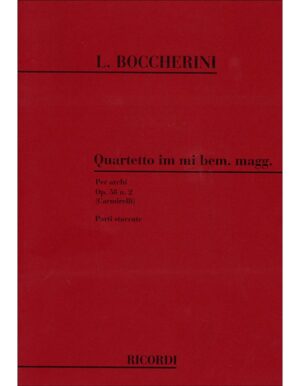 QUARTETTO OPUS 58 NUMERO 2 - BOCCHERINI