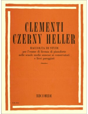 RACCOLTA DI STUDI PER L'ESAME DI LINCENZA DI PIANOFORTE - CLEMENTI-HELLER