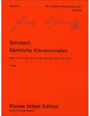SAMTLICHE KLAVIERSONATEN BAND 1 TIRIMO - SHUBERT