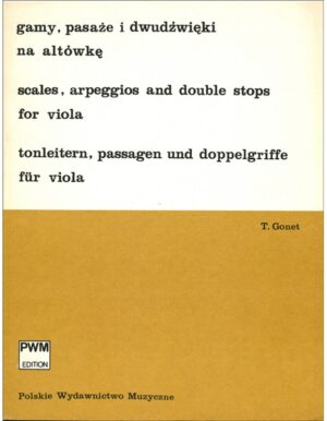 SCALES, ARPEGGIOS AND DOUBLE STOPS FOR VIOLA - GONET