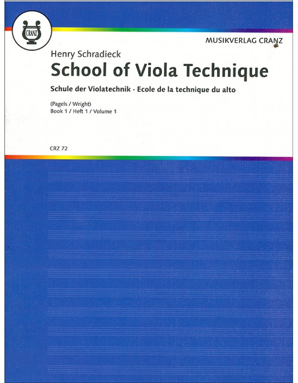 SCHOOL OF VIOLA TECHNIQUE BOOK 1 - HENRY SCHRADIECK