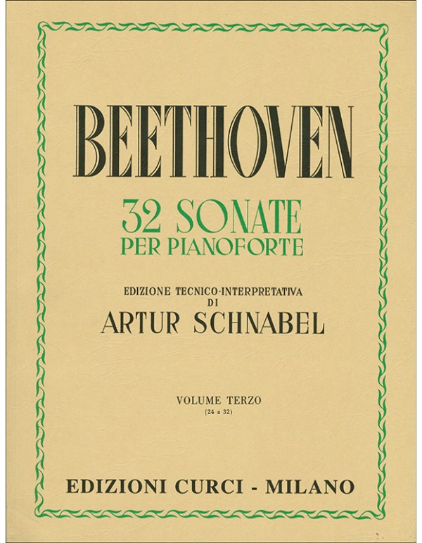 32 SONATE PER PIANOFORTE VOLUME III - BEETHOVEN