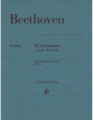 32 VARIATIONS IN E MINOR WoO 80 - BEETHOVEN