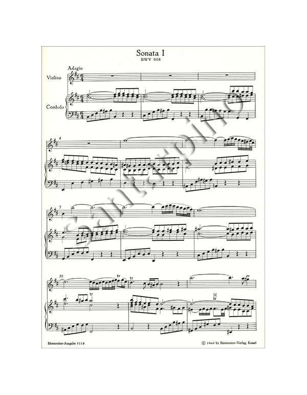 SIX SONATAS BWV 1014_1019 I:SONATAS I-III - BACH