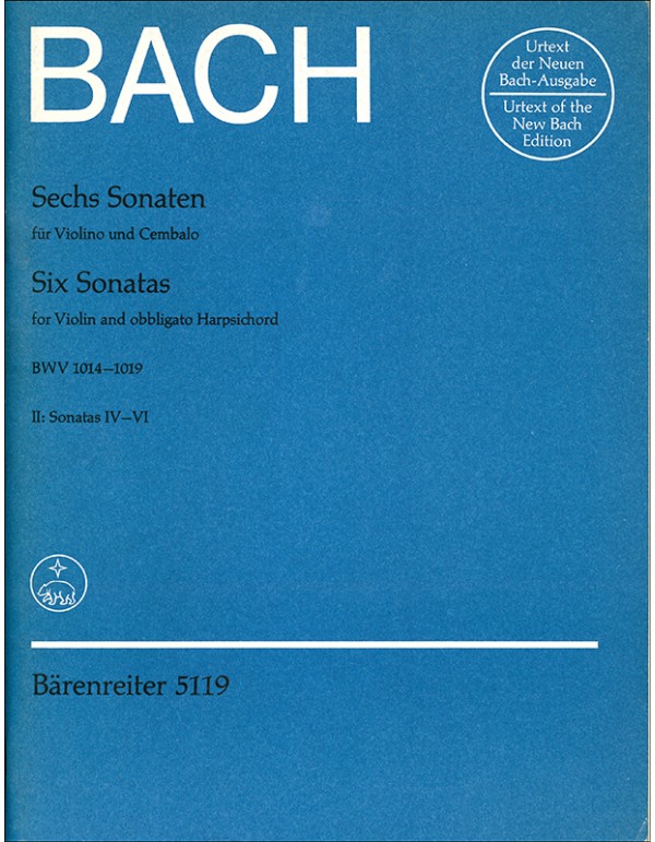 SIX SONATAS BWV 1014_1019 II:SONATAS IV-VI - BACH