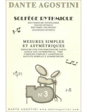 SOLFEGE RYTMIQUE NUMERO 3 - AGOSTINI