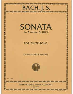 SONATA IN A MINOR FOR FLUTE SOLO - BACH