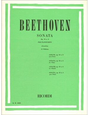 SONATA OPUS 10 NUMERO 2 PER PIANOFORTE - BEETHOVEN