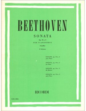 SONATA OPUS 10 NUMERO 3 PER PIANOFORTE - BEETHOVEN