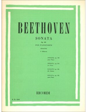 SONATA OPUS 101 PER PIANOFORTE - BEETHOVEN