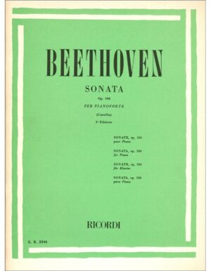SONATA OPUS 106 PER PIANOFORTE - BEETHOVEN