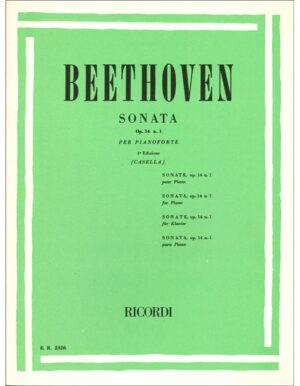 SONATA OPUS 14 NUMERO 1 PER PIANOFORTE - BEETHOVEN