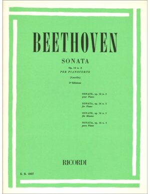 SONATA OPUS 14 NUMERO 2 PER PIANOFORTE - BEETHOVEN