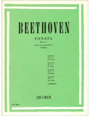 SONATA OPUS 2 NUMERO 1 PER PIANOFORTE - BEETHOVEN