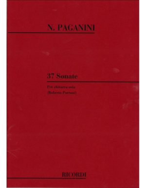 37 SONATE X CHITARRA SOLA - NICCOLO PAGANINI