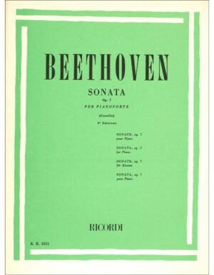 SONATA OPUS 7 PER PIANOFORTE - BEETHOVEN