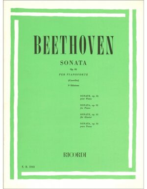 SONATA OPUS 81 PER PIANOFORTE - BEETHOVEN