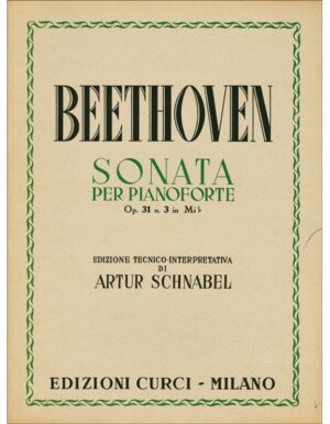 SONATA PER PIANOFORTE OPUS 31 NUMERO 3 IN Mi b - BEETHOVEN