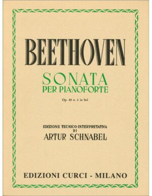 SONATA PER PIANOFORTE OPUS 49 NUMERO 2 IN Sol - BEETHOVEN