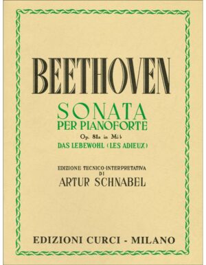 SONATA PER PIANOFORTE OPUS 81a IN Mi b - BEETHOVEN