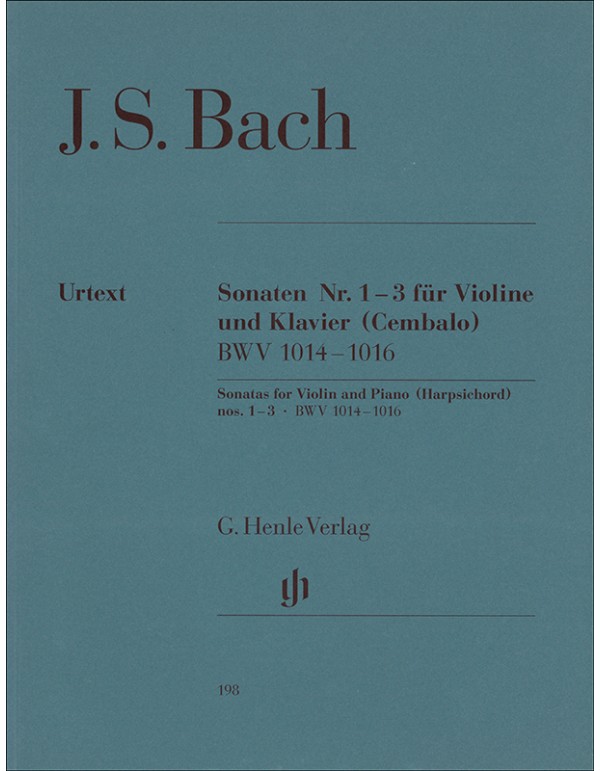 SONATEN NUMERO 1_3 FUR VIOLINE UND KLAVIER BWV 1014_1016 - BACH