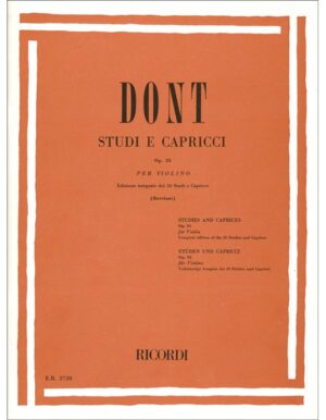 STUDI E CAPRICCI OPUS 35 PER VIOLINO - DONT