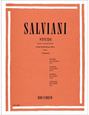 STUDI PER SAXOFONO VOLUME I - SALVIANI